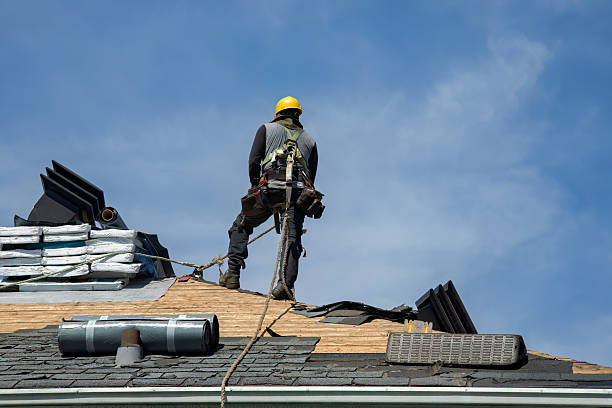 Professional Roofing technician working in Cottage Hills, IL